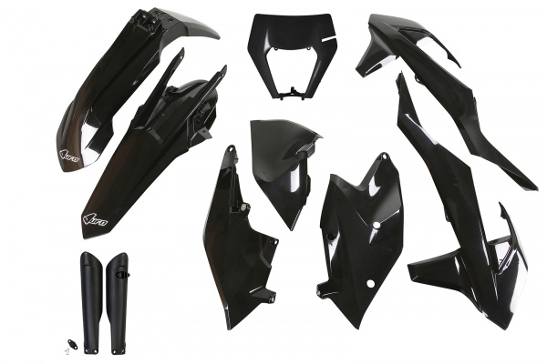 Full Kit Plastiche nero per Ktm EXC 125/XC W125 - EXC 150/XC W150 / XC W150TPI - EXC 250/XC W250 - EXC-F 250/XCF W250 - EXC ....