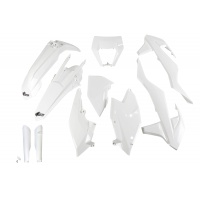 Full kit plastiche / con portafaro Ktm - bianco - PLASTICHE REPLICA - KTKIT523F-047 - UFO Plast