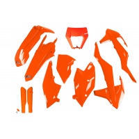 Full Kit Plastiche arancio fluoro per Ktm EXC 125/XC W125 - EXC 150/XC W150 / XC W150TPI - EXC 250/XC W250 - EXC-F 250/XCF W....