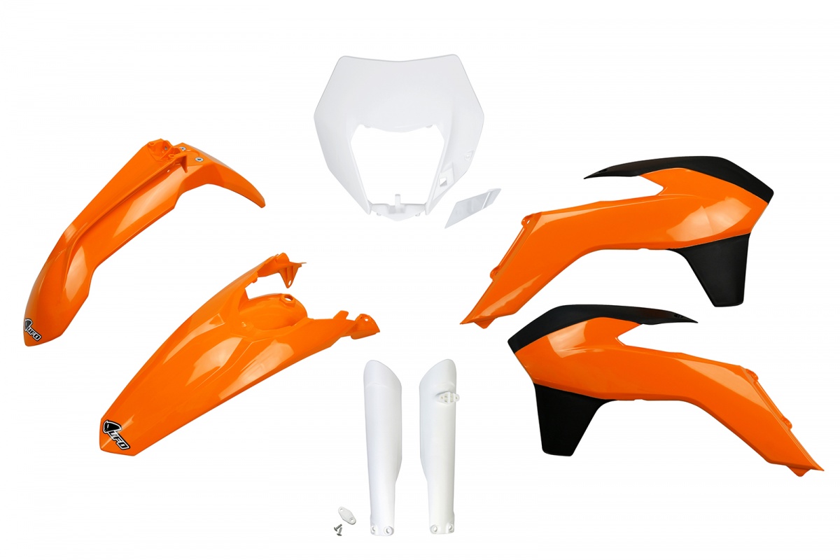 Full Plastic Kit OEM Color 14 for Ktm EXC 125/XC W125 - EXC 200 - EXC 250/XC W250 - EXC-F 250/XCF W250 - EXC 300/XC W300 - E....