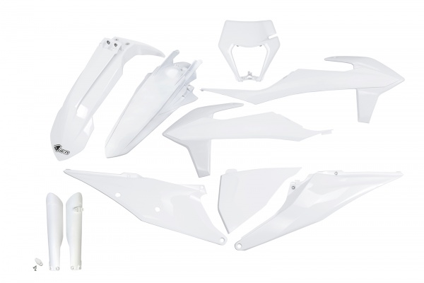 Full Kit Plastiche bianco 20-25 per Ktm EXC 125/XC W125 - EXC 150/XC W150 / XC W150TPI - EXC 250/XC W250 - EXC-F 250/XCF W25....