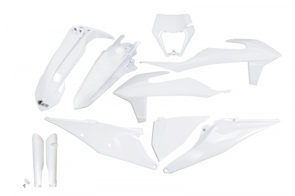 Full kit plastiche / con portafaro Ktm - bianco 20-23 - PLASTICHE REPLICA - KTKIT527F-042 - UFO Plast