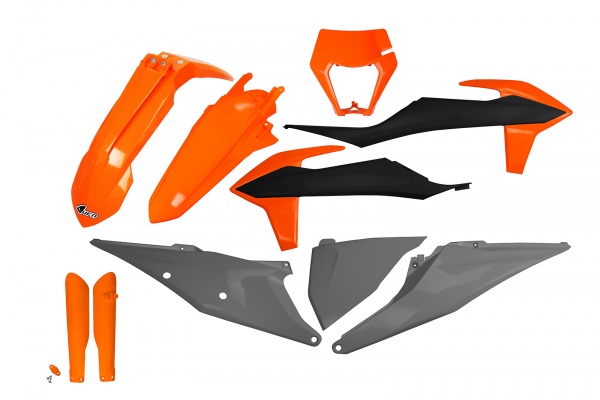 Full Plastic Kit OEM Color 21 for Ktm EXC 125/XC W125 - EXC 150/XC W150 / XC W150TPI - EXC 250/XC W250 - EXC-F 250/XCF W250 ....