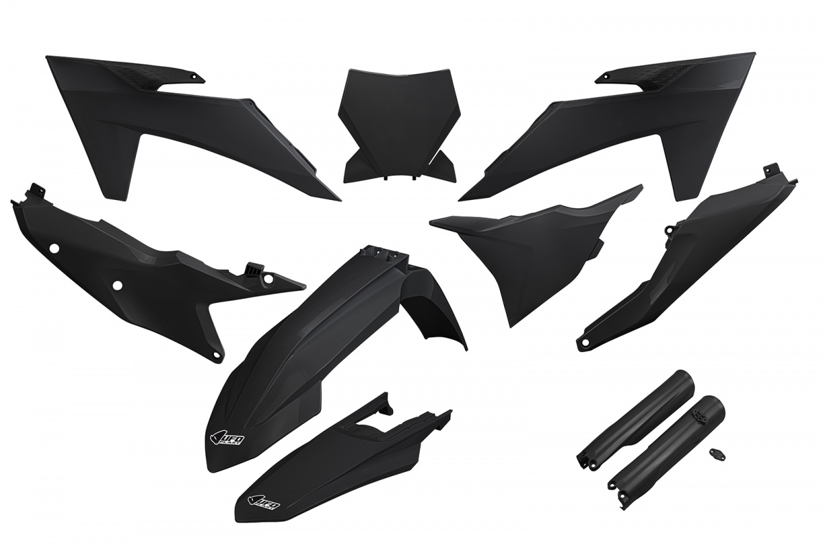 Full Kit Plastiche nero compatibile Ktm SX 250/XC 250 - SX 125/XC 125 - SX-F 350/XCF 350 - SX-F 450/XCF 450 - SX 300/XC 300 ....