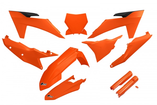 Full plastic kit Ktm - orange - REPLICA PLASTICS - KTKIT529F-127 - UFO Plast