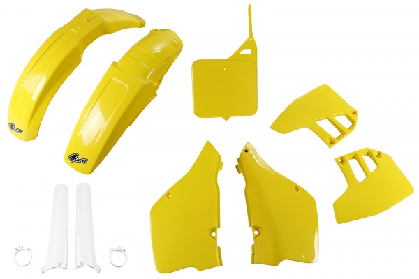 Full kit plastiche Suzuki - giallo - PLASTICHE REPLICA - SUKIT397F-101 - UFO Plast
