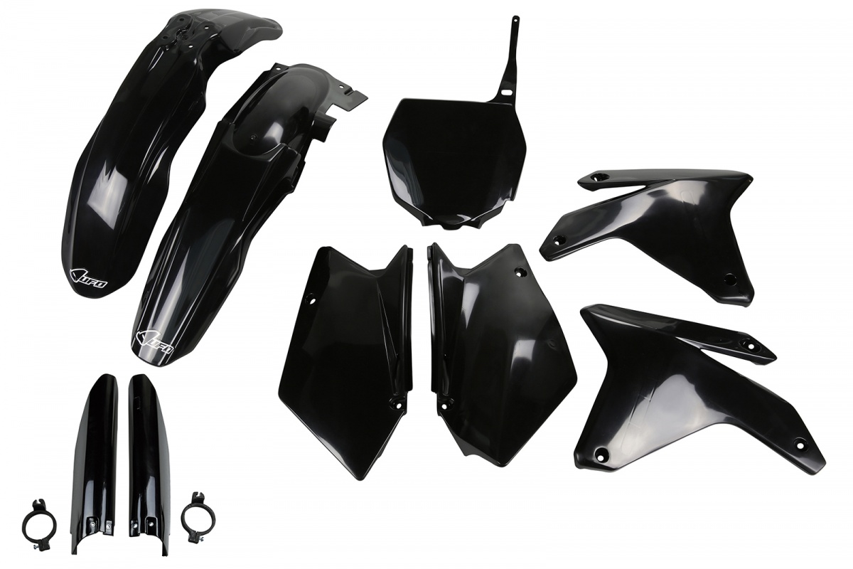 Full Kit Plastiche nero per Suzuki RMZ 450 (2005-06) - PLASTICHE REPLICA - SUKIT404F-001 - Ufo Plast