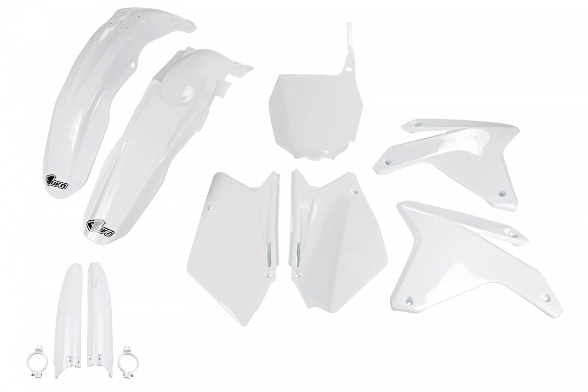 Full Kit Plastiche bianco per Suzuki RMZ 450 (2005-06) - PLASTICHE REPLICA - SUKIT404F-041 - Ufo Plast