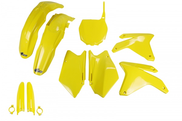 Full Kit Plastiche giallo per Suzuki RMZ 450 (2005-06) - PLASTICHE REPLICA - SUKIT404F-102 - Ufo Plast