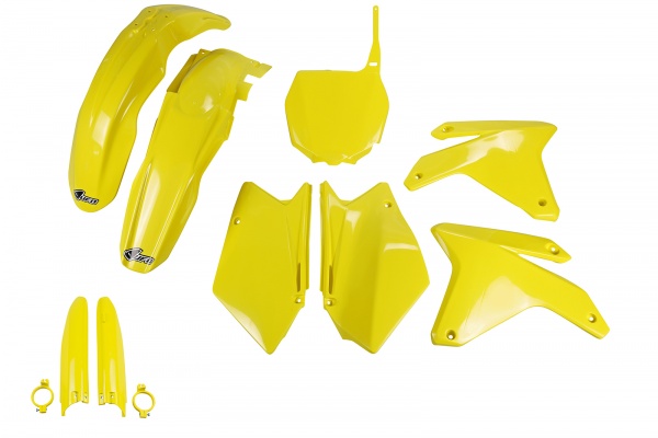 Full kit plastiche Suzuki - giallo - PLASTICHE REPLICA - SUKIT404F-102 - UFO Plast