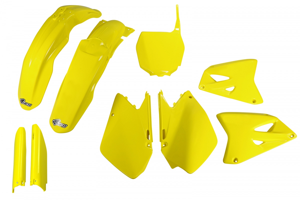 Full kit plastiche Suzuki - giallo - PLASTICHE REPLICA - SUKIT406F-102 - UFO Plast