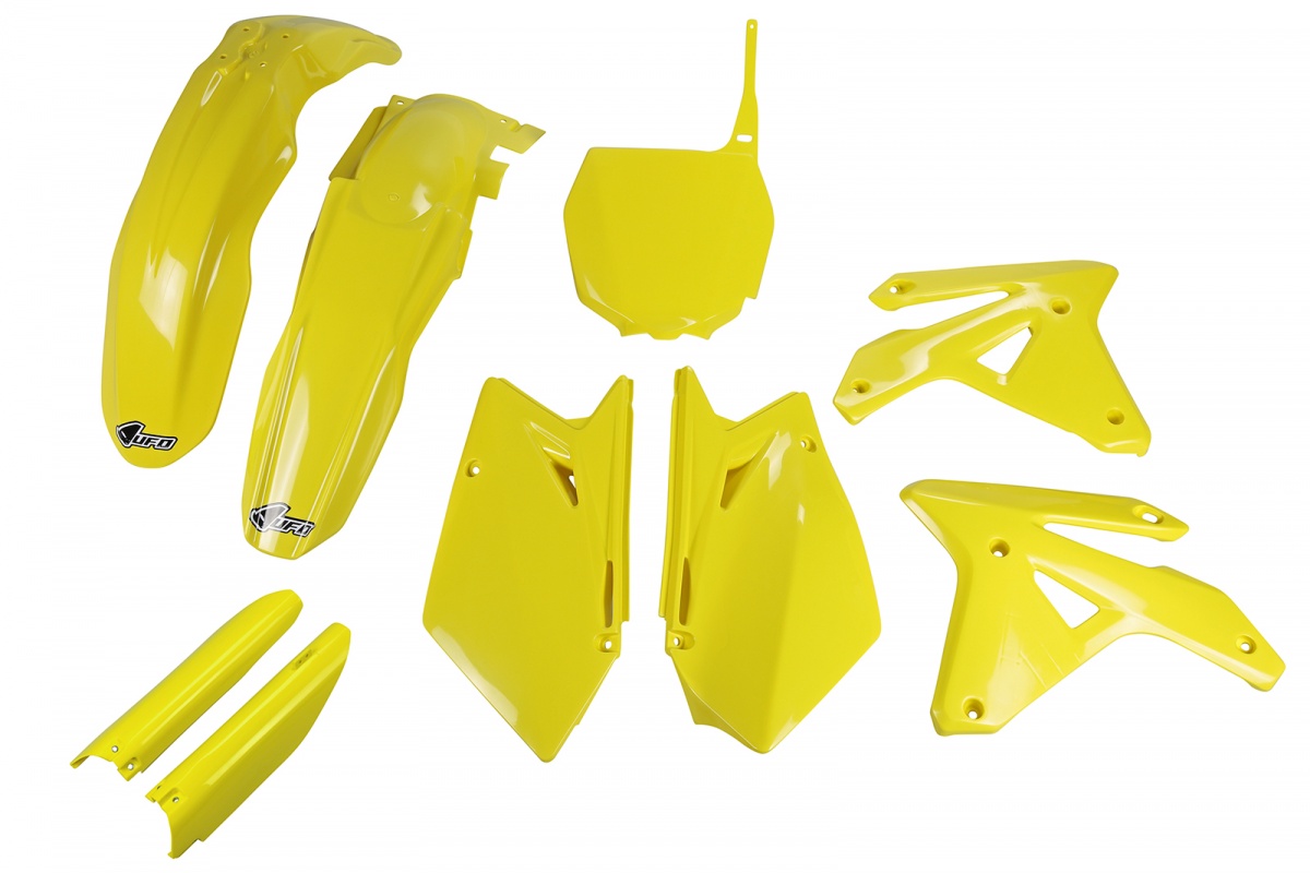 Full kit plastiche Suzuki - giallo - PLASTICHE REPLICA - SUKIT408F-102 - UFO Plast