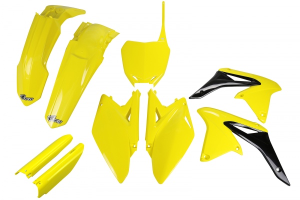 Full kit plastiche Suzuki - giallo - PLASTICHE REPLICA - SUKIT411F-102 - UFO Plast