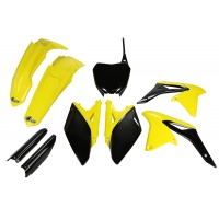 Full Kit Plastiche OEM Color 11-12 per Suzuki RMZ 250 (2010-18) - PLASTICHE REPLICA - SUKIT413F-999 - Ufo Plast