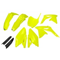 Full plastic kit Suzuki - neon yellow - REPLICA PLASTICS - SUKIT417F-DFLU - UFO Plast