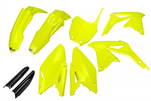 Full kit plastiche Suzuki - giallo fluo - PLASTICHE REPLICA - SUKIT417F-DFLU - UFO Plast