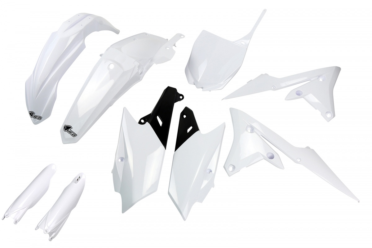 Full Kit Plastiche bianco per Yamaha YZF 250 (2014-18) - YZF 450 (2014-17) - PLASTICHE REPLICA - YAKIT318F-046 - Ufo Plast