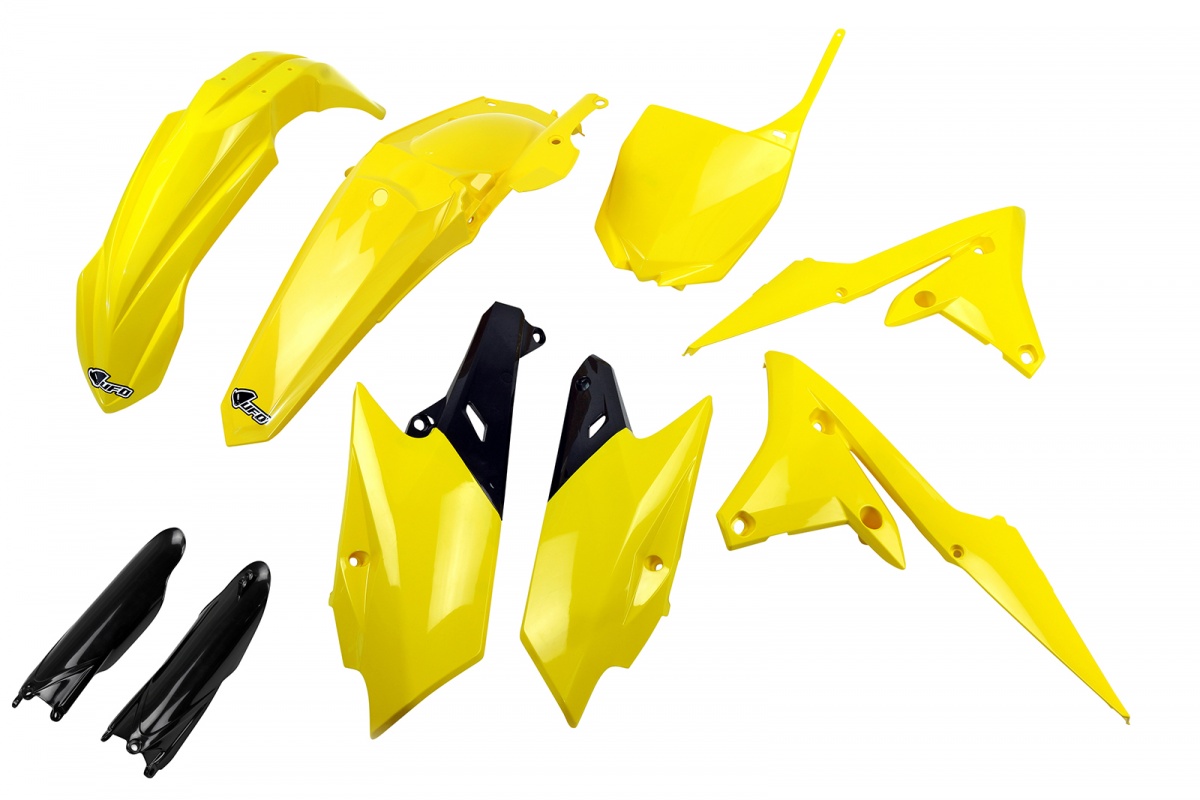 Full Kit Plastiche giallo per Yamaha YZF 250 (2014-18) - YZF 450 (2014-17) - PLASTICHE REPLICA - YAKIT318F-101 - Ufo Plast
