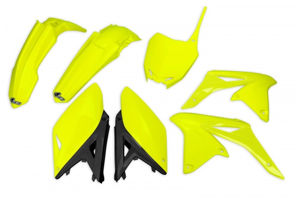 Plastic kit Suzuki - neon yellow - REPLICA PLASTICS - SUKIT416-DFLU - UFO Plast
