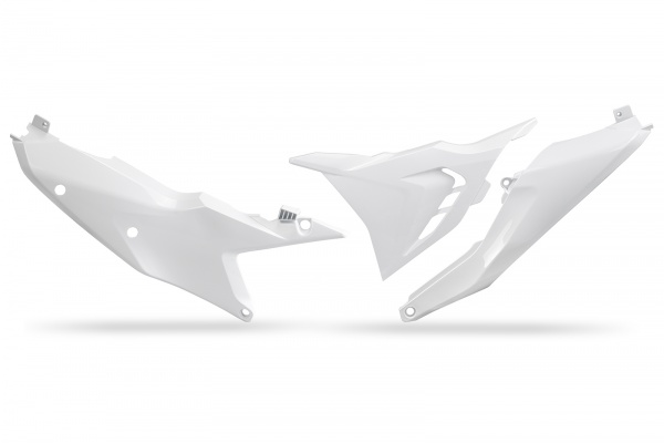 KTM COMPATIBLE SIDE PANELS WITH VENTED AIRBOX COVER LEFT SIDE white - REPLICA PLASTICS - KT05021-042 - UFO Plast