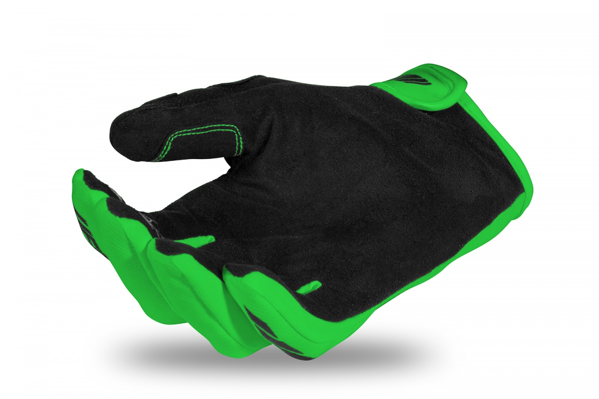 Guanti motocross Skill Radial verde - Abbigliamento adulto - GU04529-AFLU - UFO Plast