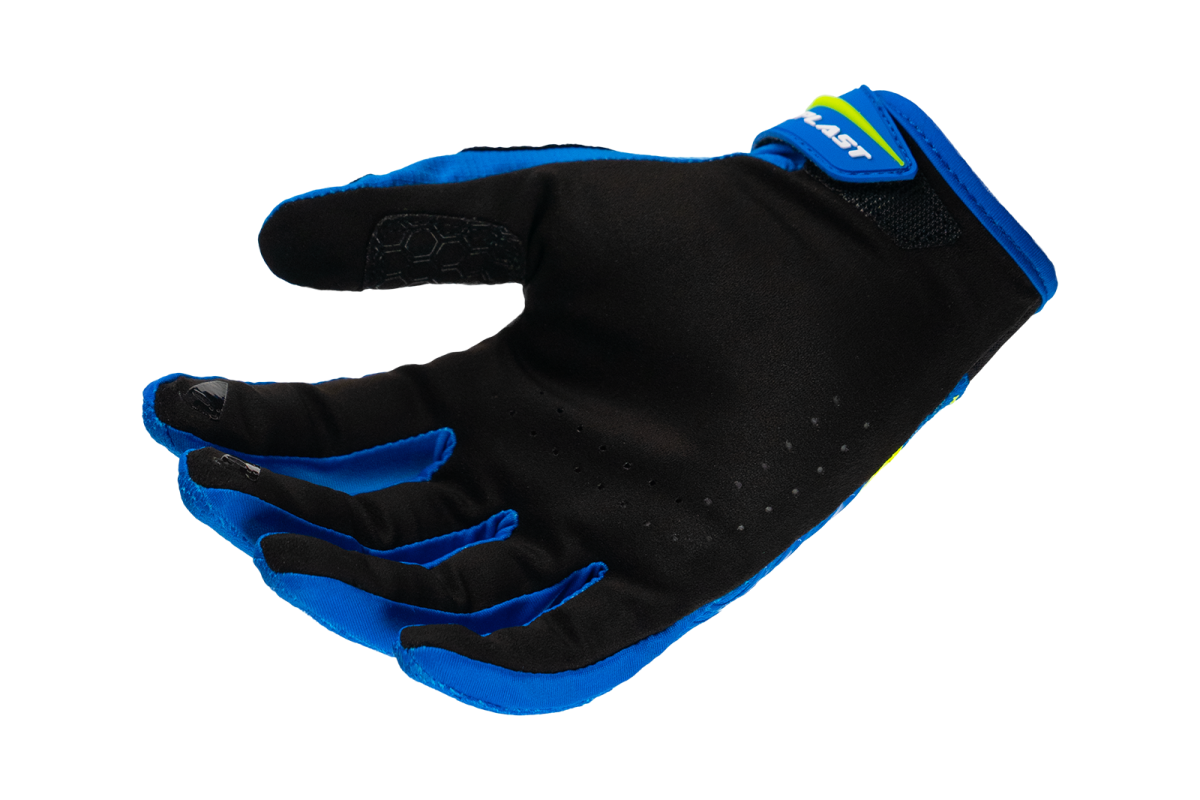 Motocross Hayes gloves blue and neon yellow - Gloves - GL13001-CD - UFO Plast
