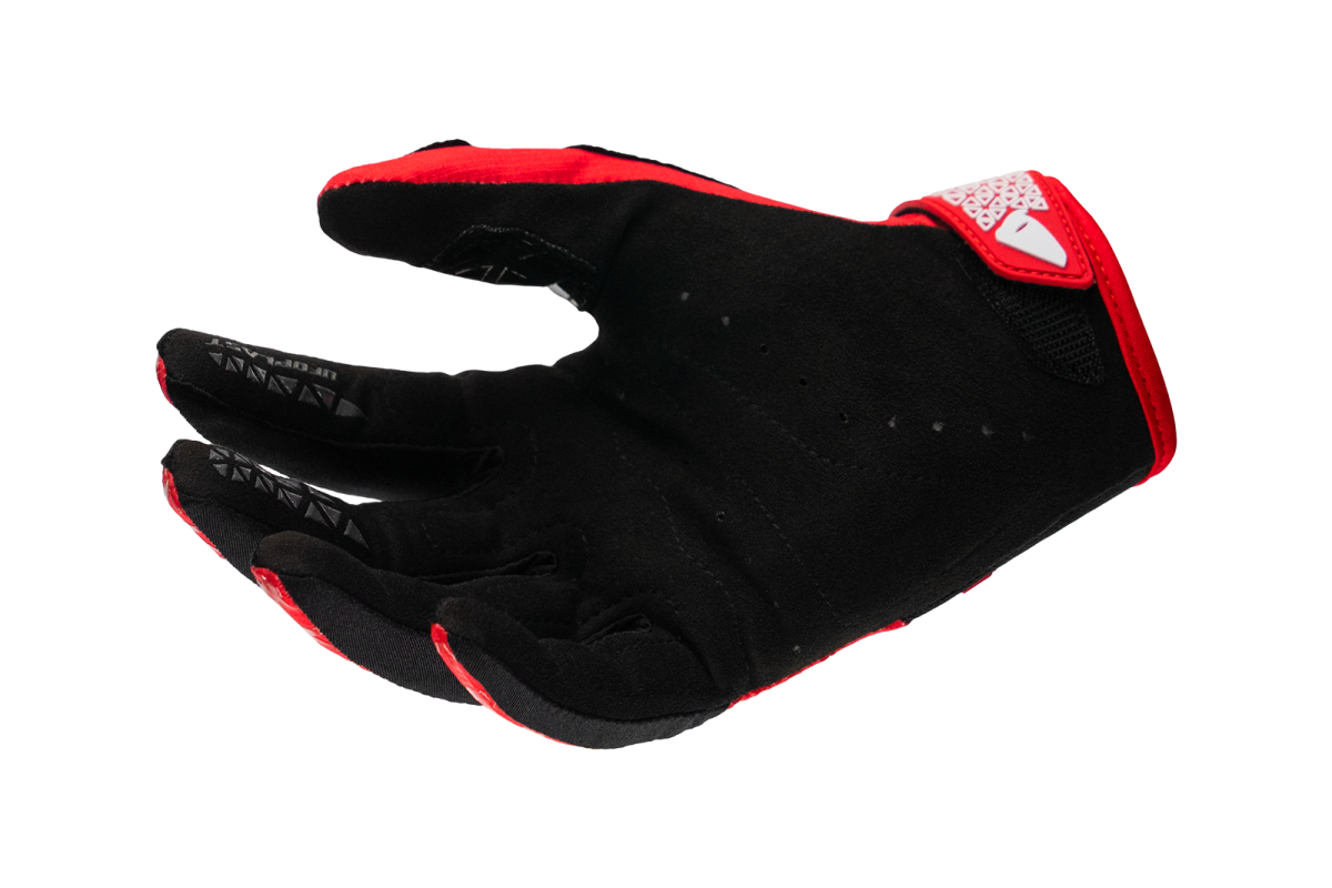 Motocross Muria gloves red and white - Gloves - GL13002-BW - UFO Plast