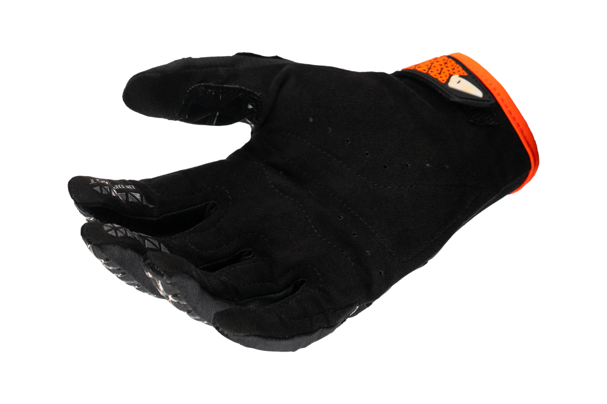 Motocross Muria gloves black and neon orange - Gloves - GL13002-KF - UFO Plast