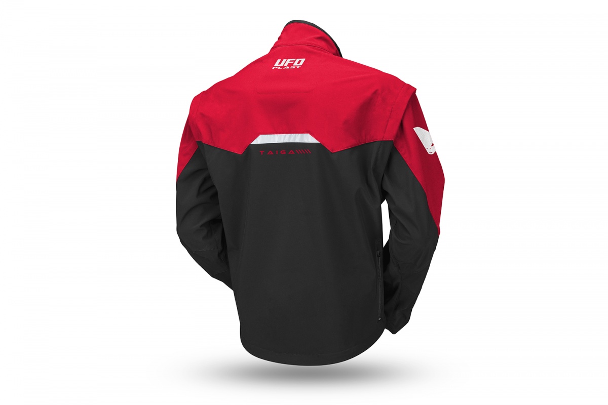 Taiga enduro jacket with protections included red - Ufo Plast