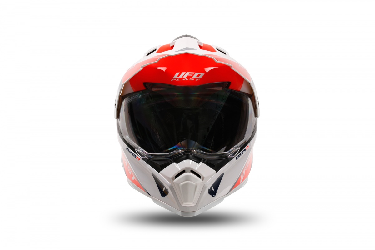Casco motocross Aries rosso e blu - Caschi - HE13500-BC - UFO Plast