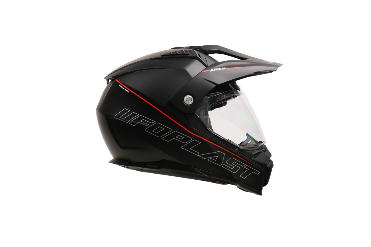 Casco motocross Aries nero e rosso - Caschi - HE13500-KB - Ufo Plast