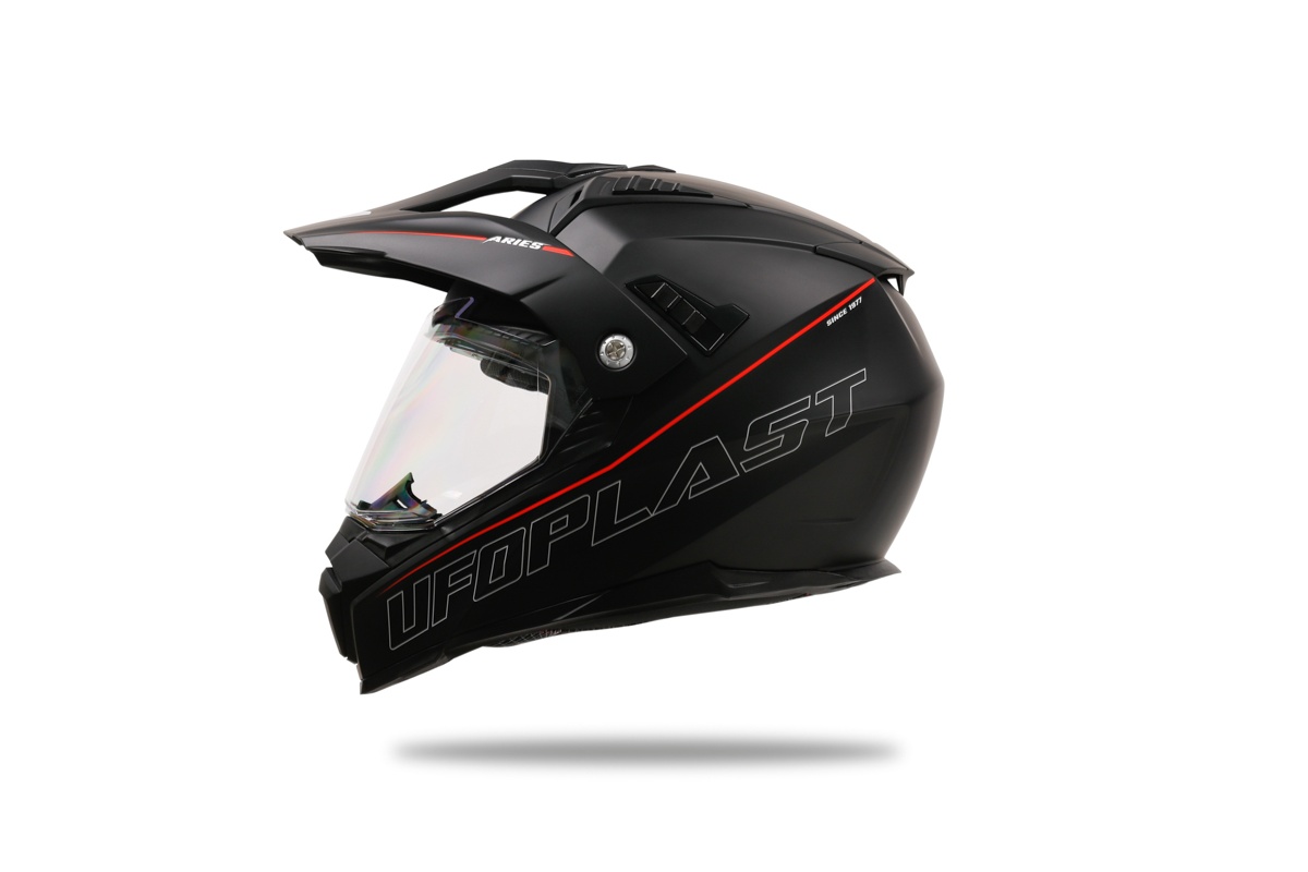 Casco motocross Aries nero e rosso - Caschi - HE13500-KB - Ufo Plast