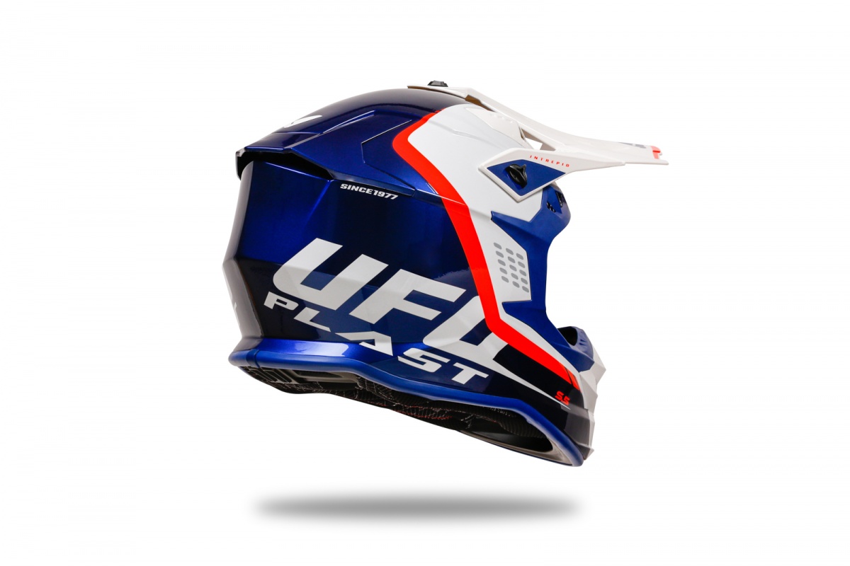 Casco motocross Intrepid blu e bianco - Caschi - HE13400-CW - UFO Plast