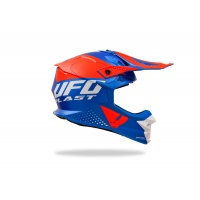 Casco motocross Intrepid blu e arancione - Caschi - HE13400-CF - UFO Plast