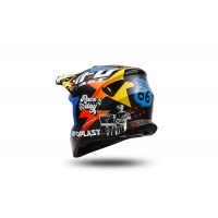 Casco motocross Korey da bambino nero, giallo e blu - Caschi - HE13600-CD - UFO Plast