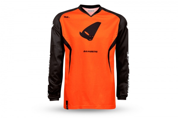 maglia motocross Bamberg arancione e nera - Maglie - JE13001-KF - UFO Plast