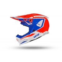 Casco motocross Echus rosso blu e bianco - Caschi - HE13100-BC - Ufo Plast