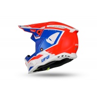 Casco motocross Echus rosso blu e bianco - Caschi - HE13100-BC - Ufo Plast