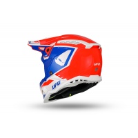 Casco motocross Echus rosso blu e bianco - Caschi - HE13100-BC - Ufo Plast