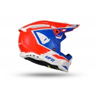 Casco motocross Echus rosso blu e bianco - Caschi - HE13100-BC - Ufo Plast