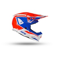 Casco motocross Echus rosso blu e bianco - Caschi - HE13100-BC - Ufo Plast