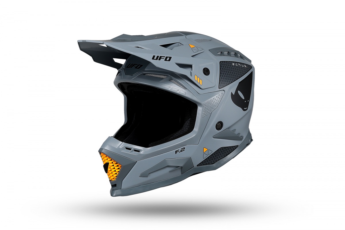 Casco motocross Echus grigio - Caschi - HE13100-EF - UFO Plast