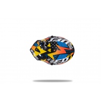 Casco motocross Korey da bambino nero, giallo e blu - Caschi - HE13600-CD - UFO Plast
