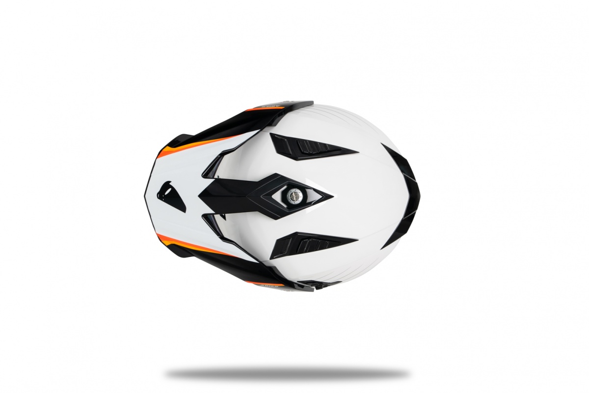 Casco motocross Aries nero e bianco - Caschi - HE13500-WK - UFO Plast