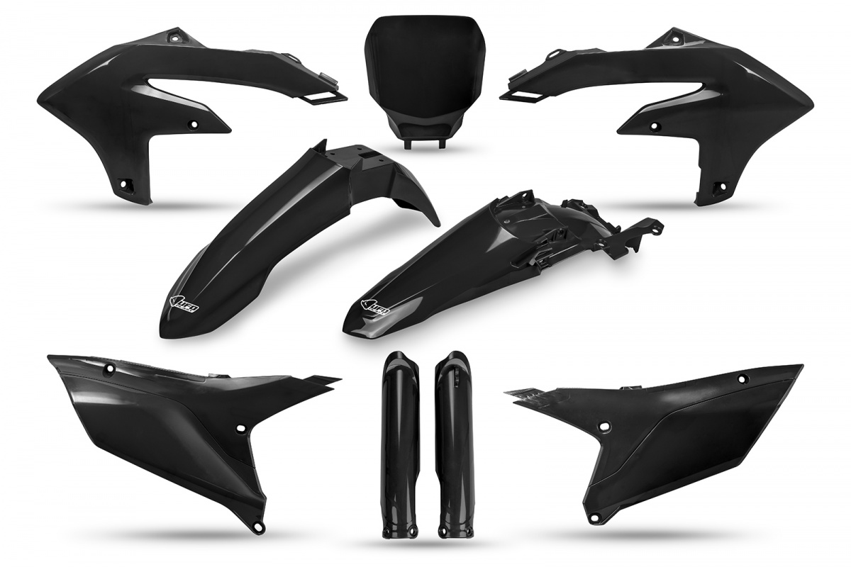 Full Kit Plastiche nero per Yamaha YZF 250 (2024-25) - YZF 450 (2023-25) - PLASTICHE REPLICA - YAKIT326F-001 - Ufo Plast