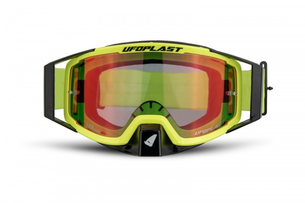 Occhiali motocross Wise Pro giallo fluo - Abbigliamento adulto - GO13002-DK - UFO Plast