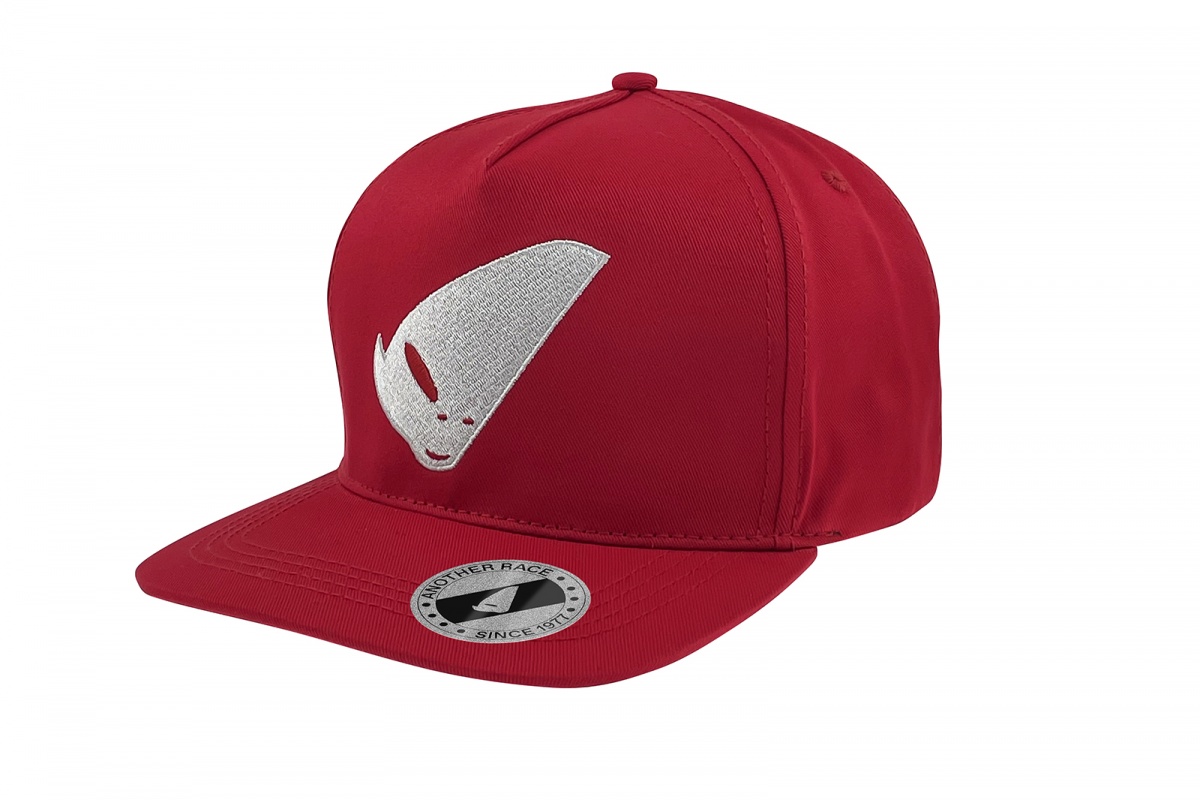 Cappellino rosso con logo alieno bianco - Cappellini - HA13001-B - Ufo Plast