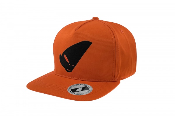 orange Cap with black alien logo - Caps - HA13001-F - UFO Plast