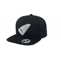 black Cap with white alien logo - Caps - HA13001-K - UFO Plast