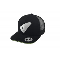 black/white Cap with white alien logo - Caps - HA13002-KW - UFO Plast